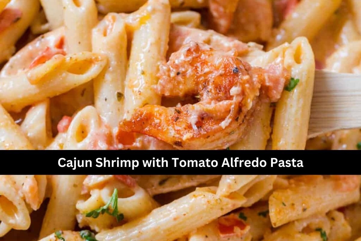 Cajun Shrimp with Tomato Alfredo Pasta