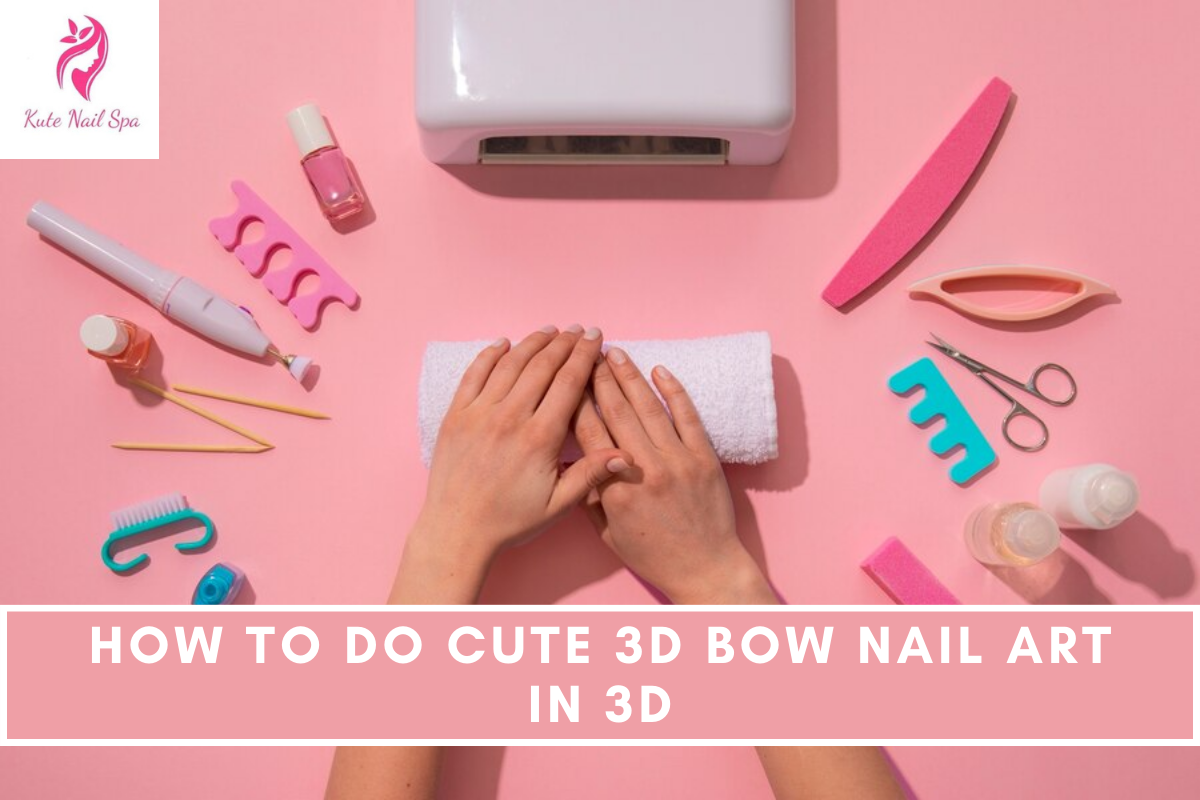 How to Do Cute 3D Bow Nail Art in 3D