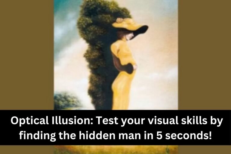 Optical Illusion Test your visual skills by finding the hidden man in 5 seconds!