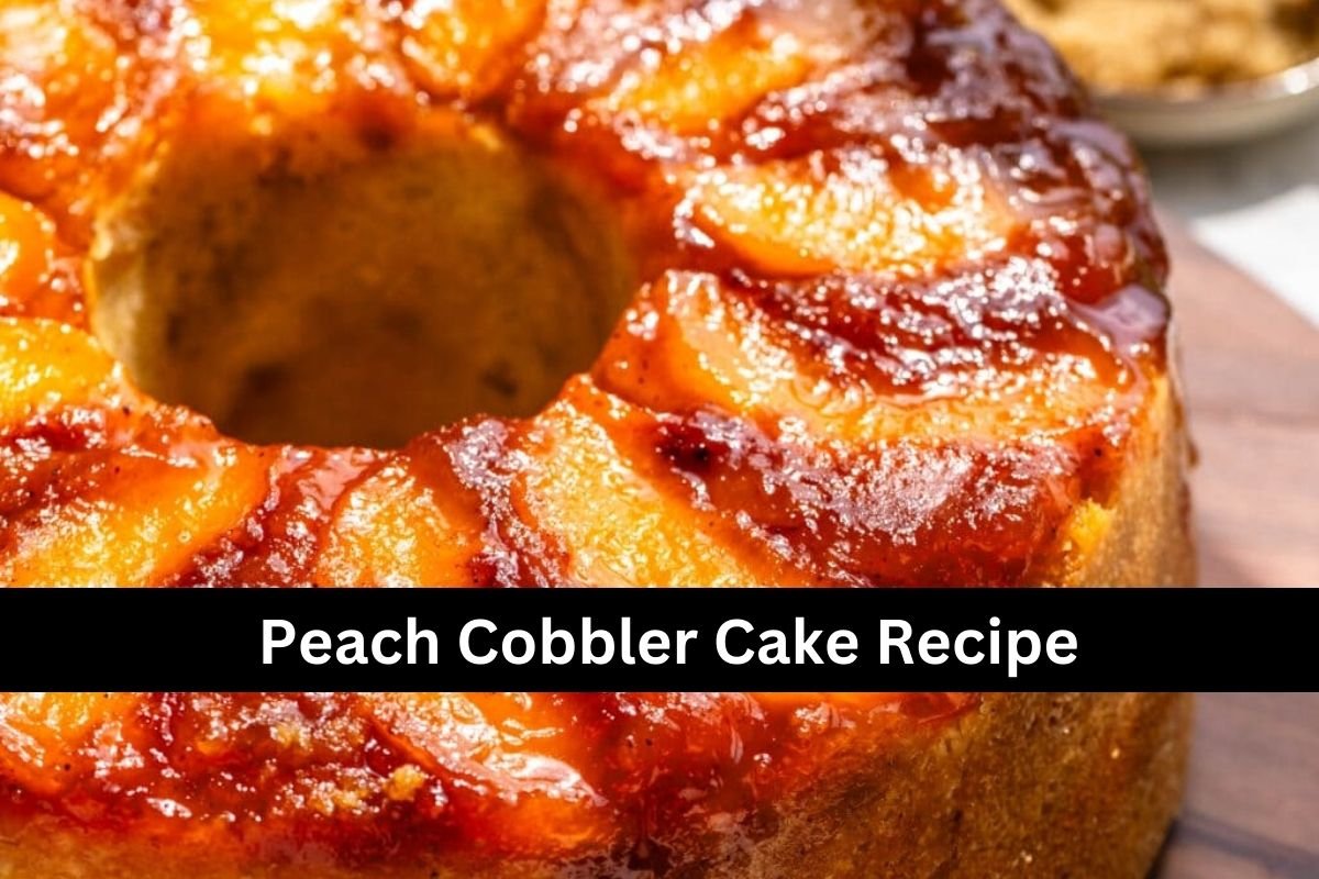 Peach Cobbler Cake Recipe