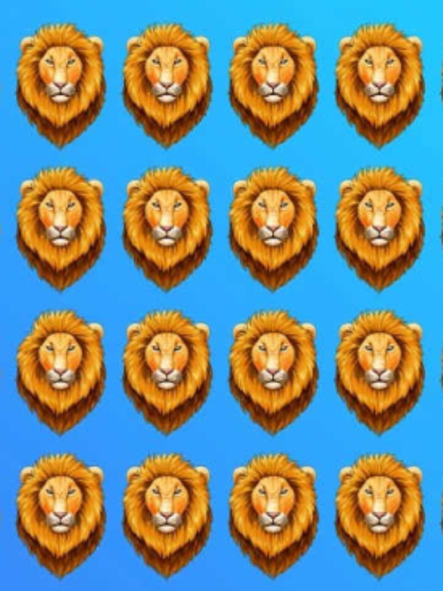 Test your brain power by finding the odd lion in 7 seconds!