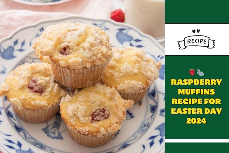 🍓 🐇 Raspberry Muffins Recipe for Easter Day 2024